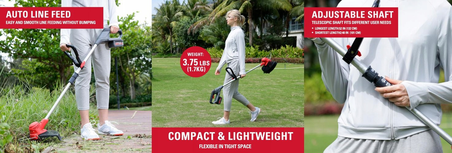 Cordless Scythe Battery 40V 2Ah POWERWORKS Trimmer 30cm WIDTH Manufacturer code P40LT30