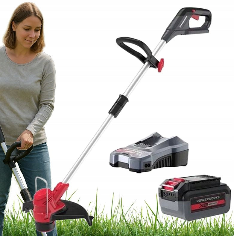 Cordless Scythe Battery 40V 2Ah POWERWORKS Trimmer 30cm WIDTH