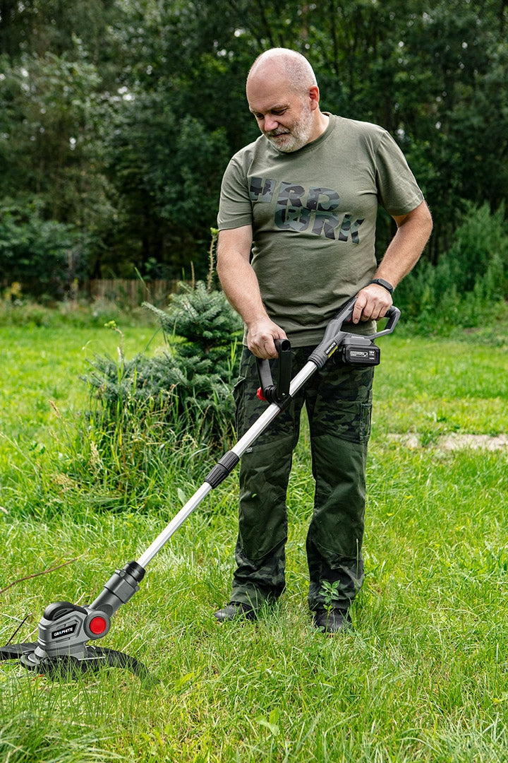 Cordless Scythe Trimmer for Line + 2 Ah Battery + Charger GRAPHITE Internal combustion engine power 0 KM