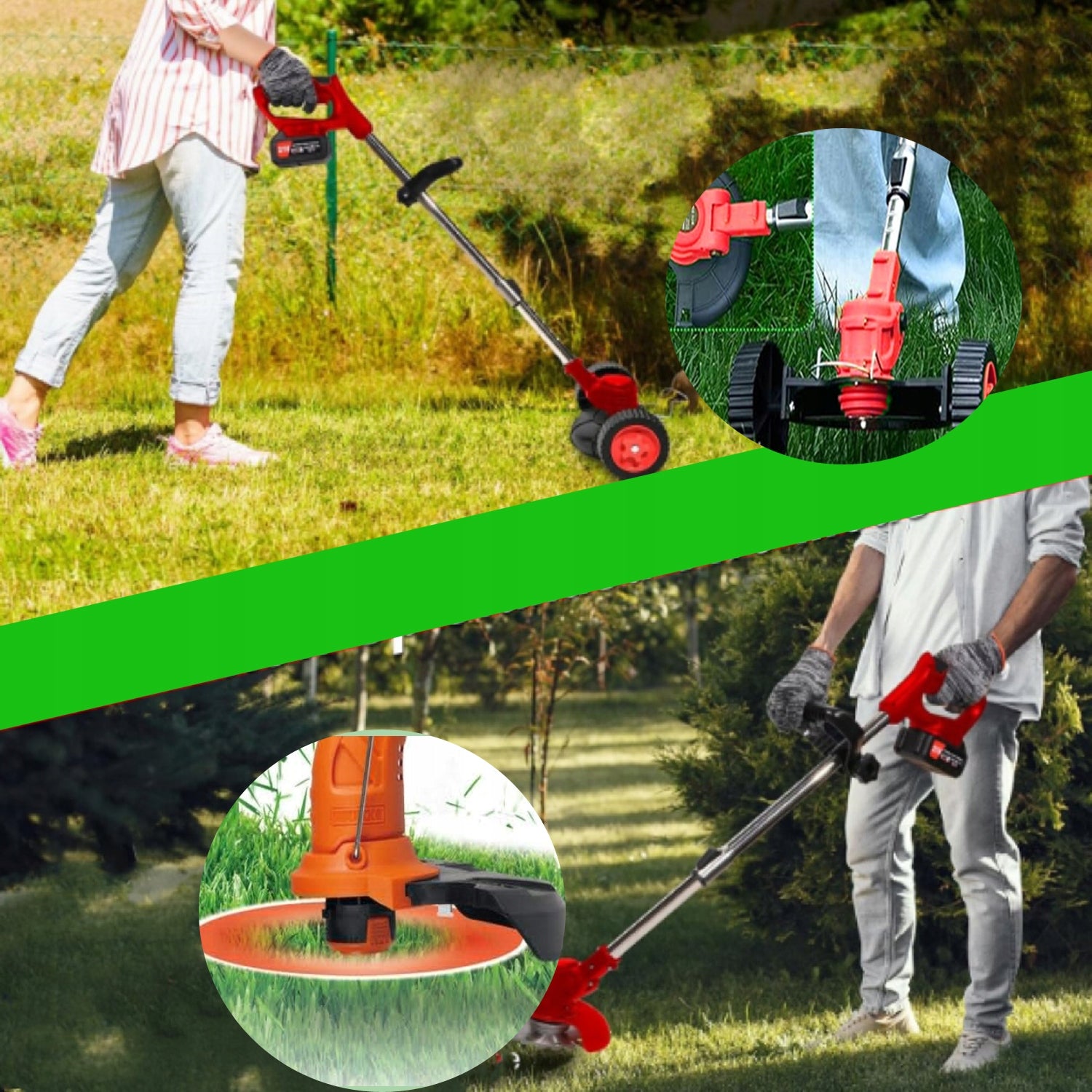 Cordless WeedMultifunctional Electric BatteryLawnmowerFor Garden And Lawn Manufacturer code Electric mowers HN