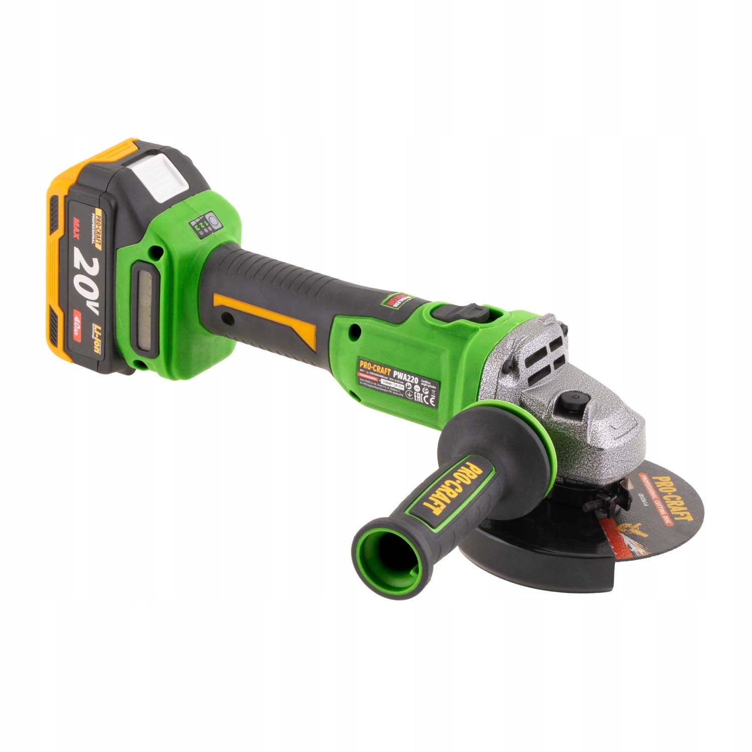 Cordless angle grinder Procraft PWA220 Manufacturer code PWA220