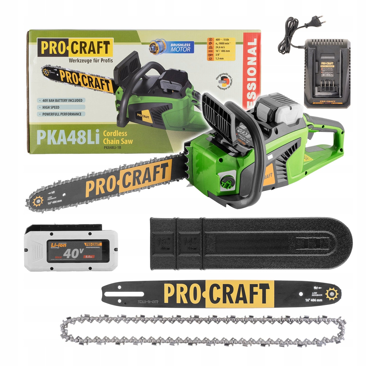 Cordless chainsaw Procraft PKA48Li