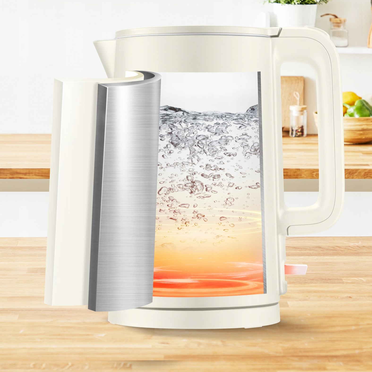 Cordless electric kettle Tefal KO140AE0 1500 W 1,5 l Power 1500 W