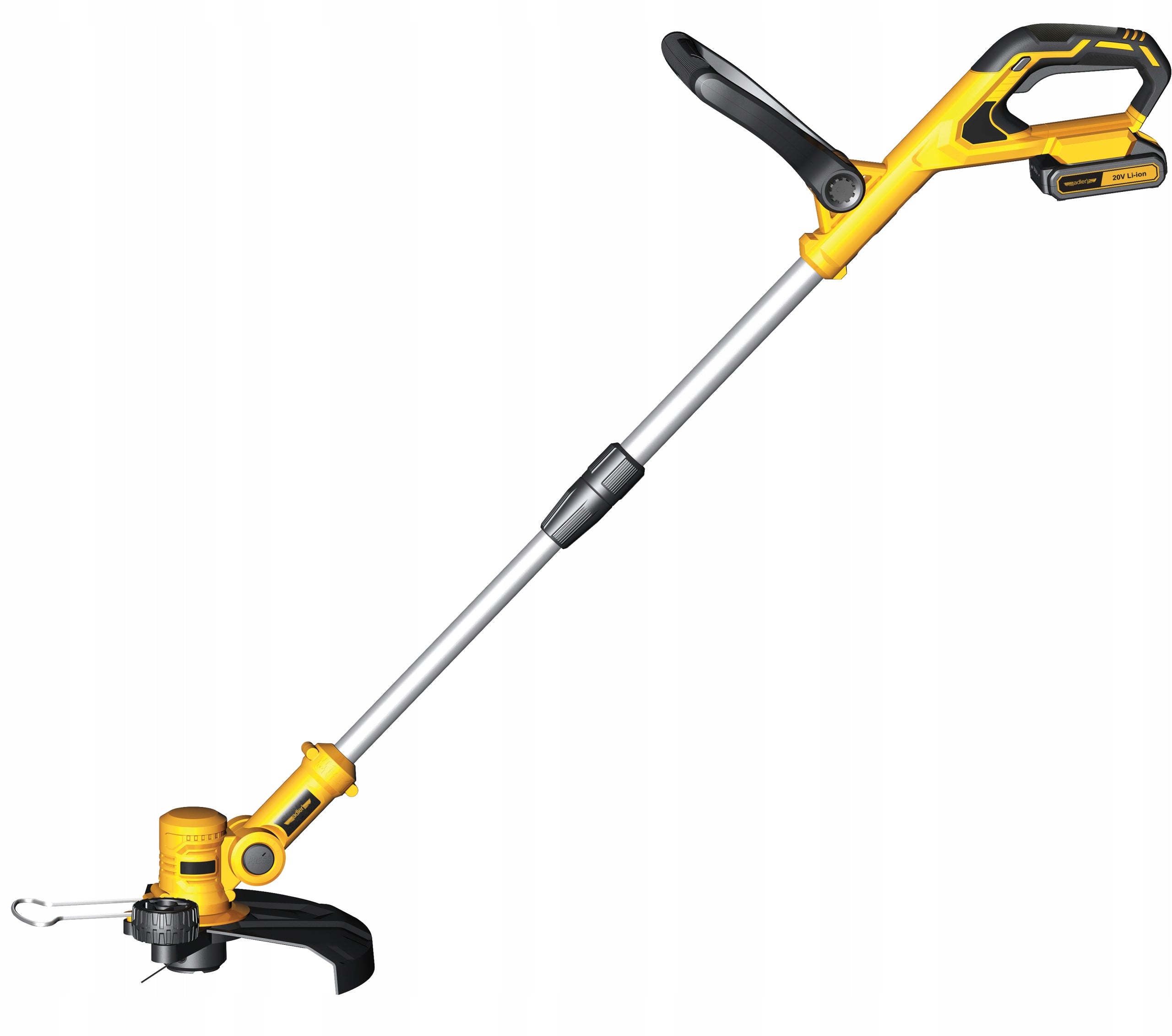 Cordless grass trimmer included with battery and charger