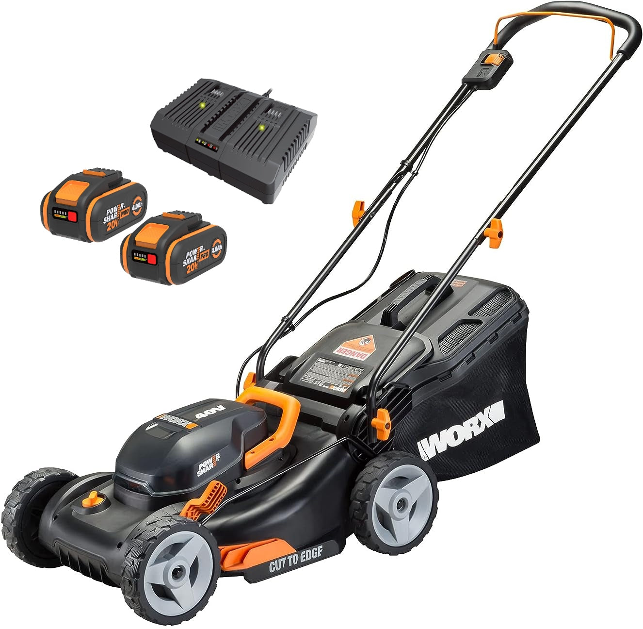 Cordless mower Worx WG743E 40cm 2x4Ah Brand Worx