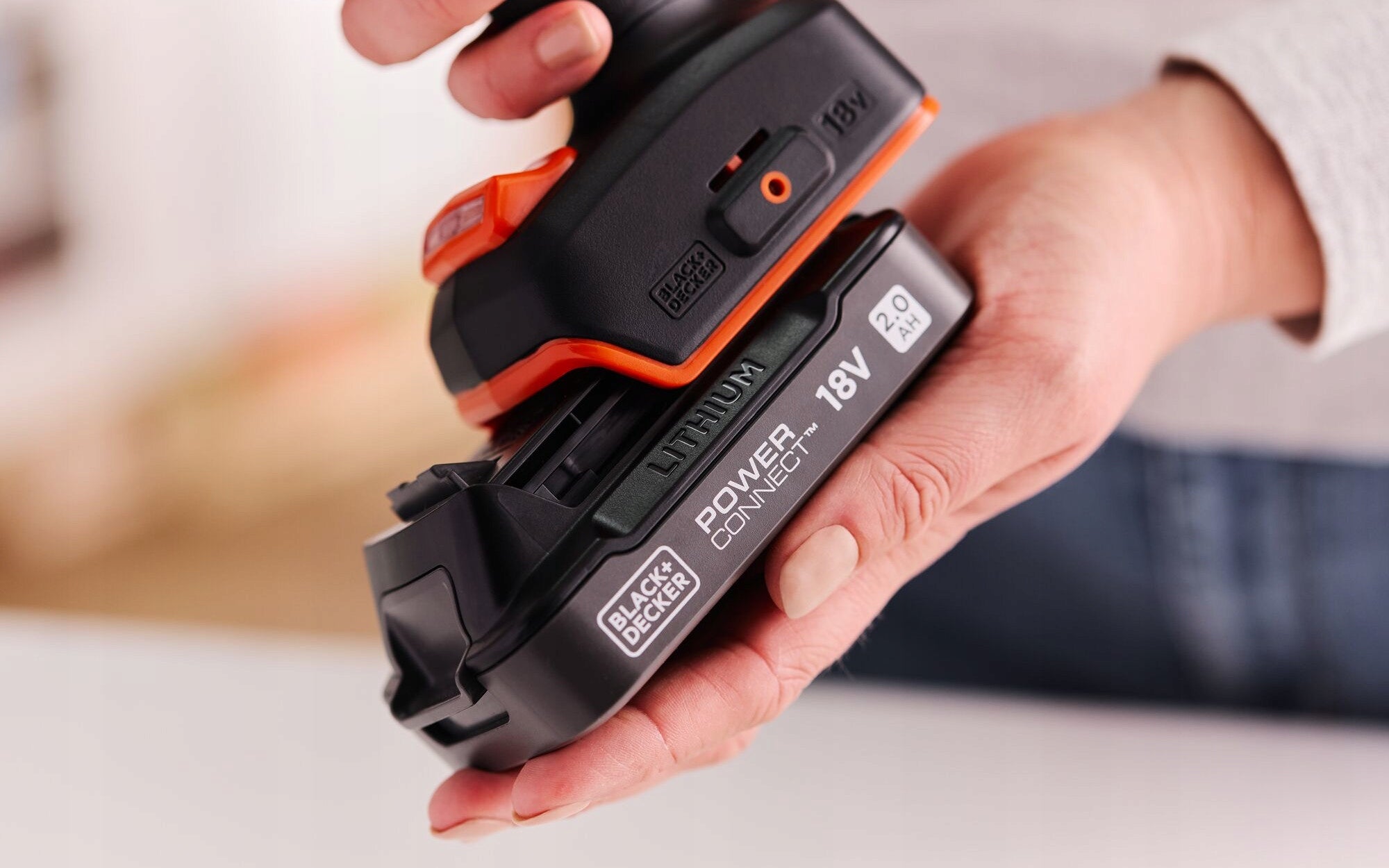 Cordless screwdriver 18V 50Nm impact body case Black Decker BLD683XN Battery capacity 0 Ah