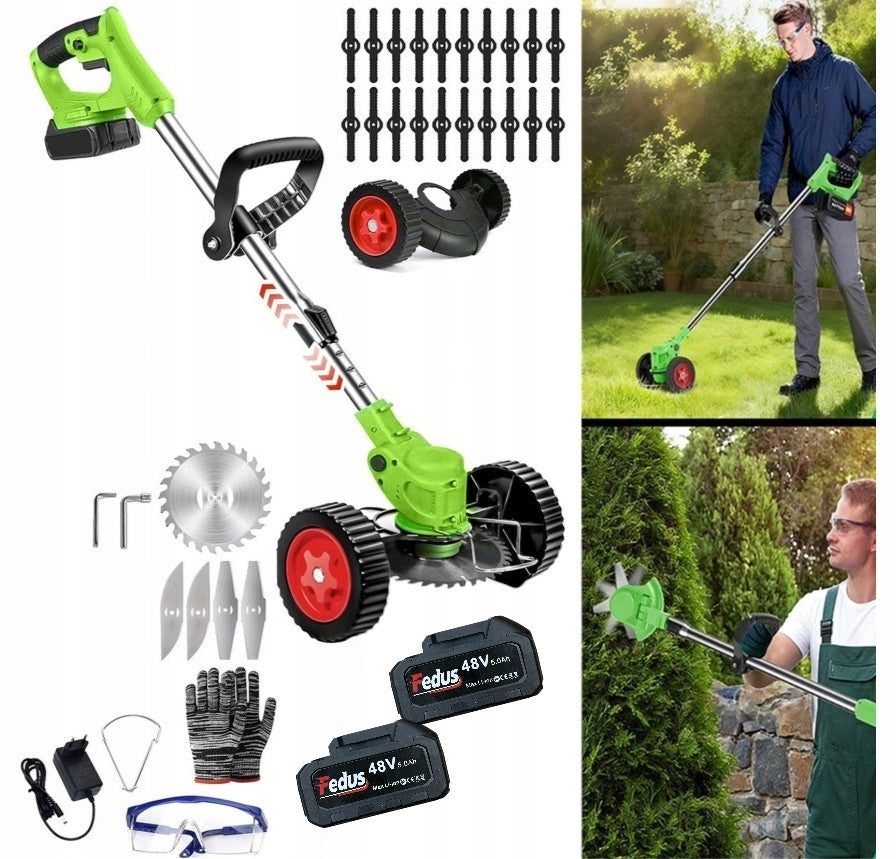 Cordless trimmer Fedus 48V 5.0Ah – set with accessories and wheels Brand no brand