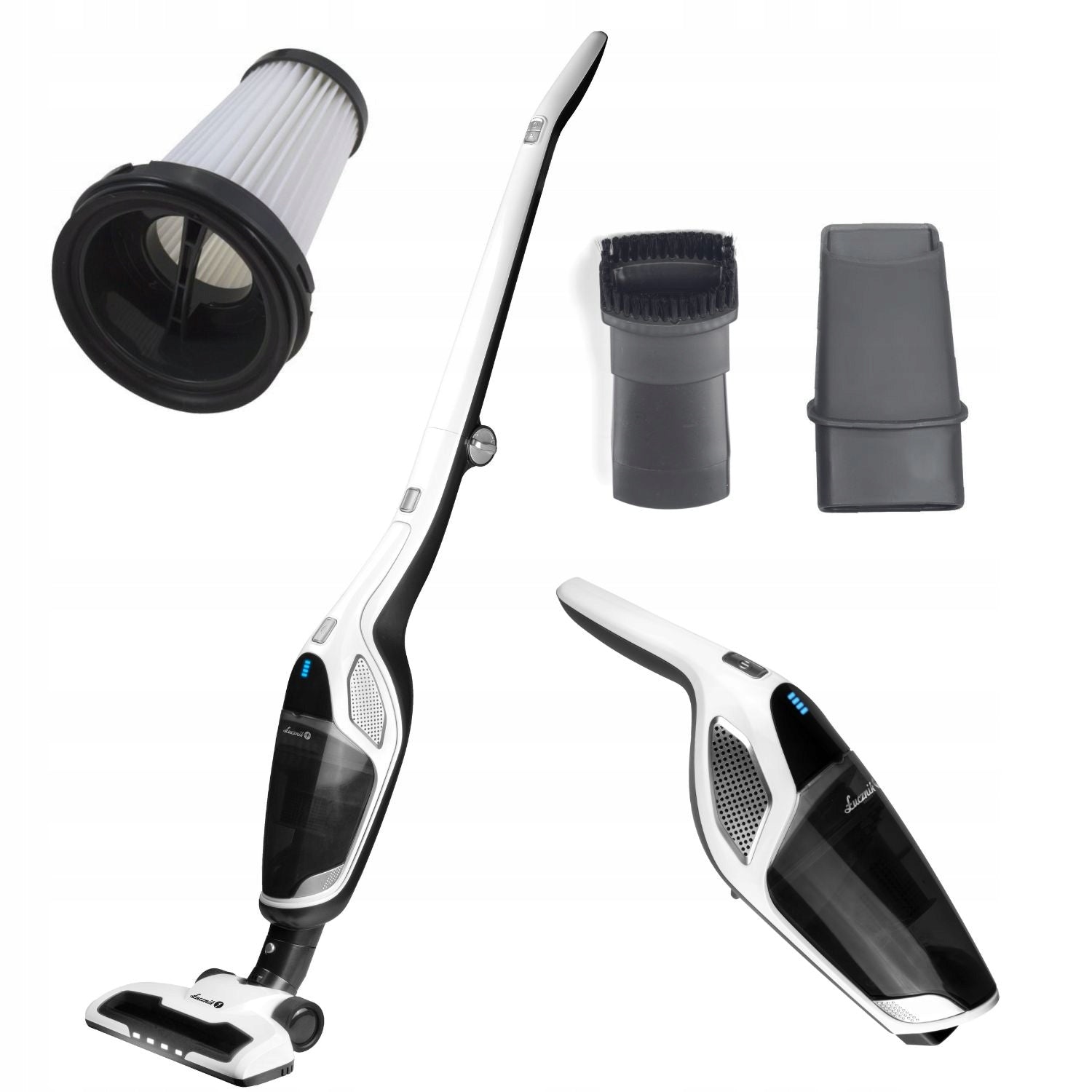 Cordless upright vacuum cleaner 2in1 ŁUCZNIK OP-2019 battery 21,6V 60 min