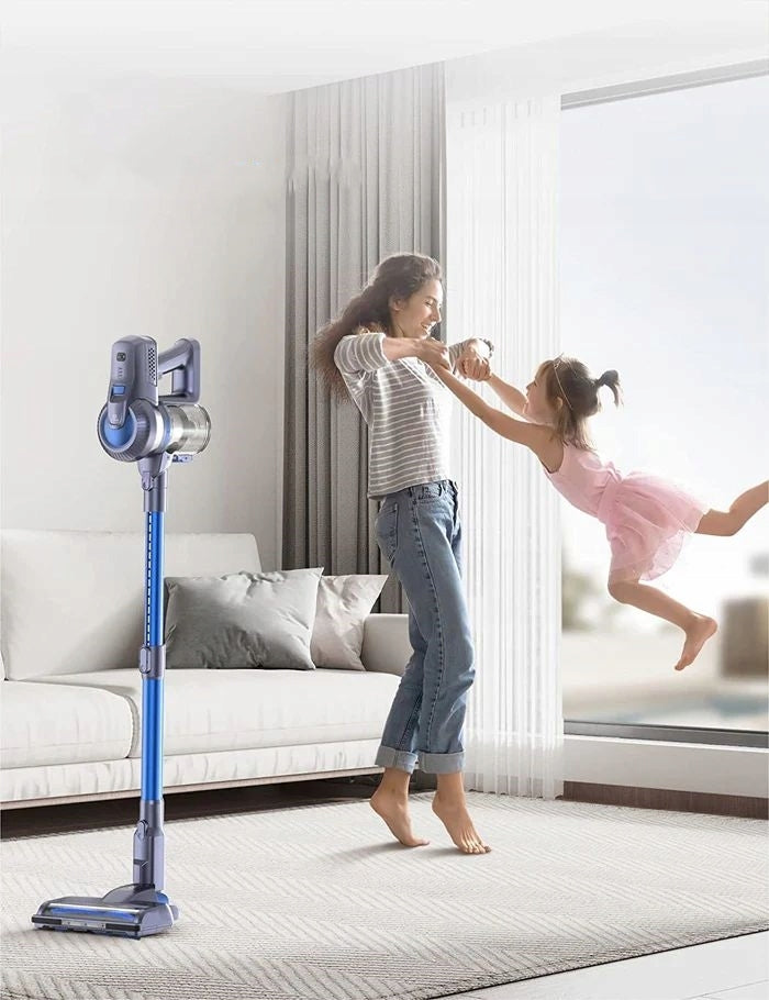 Cordless upright vacuum cleaner Greenote GSC50 200 W blue Power supply rechargeable battery