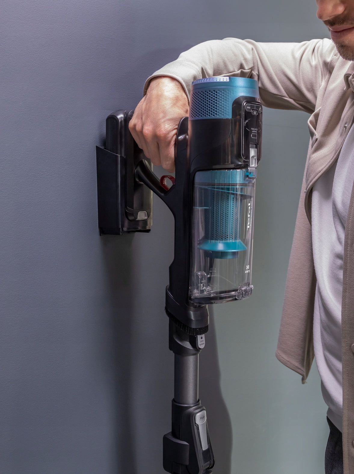 Cordless upright vacuum cleaner Tefal X-Force Flex 14.80 TY9BD1 mopping Dust container volume 0.65 l