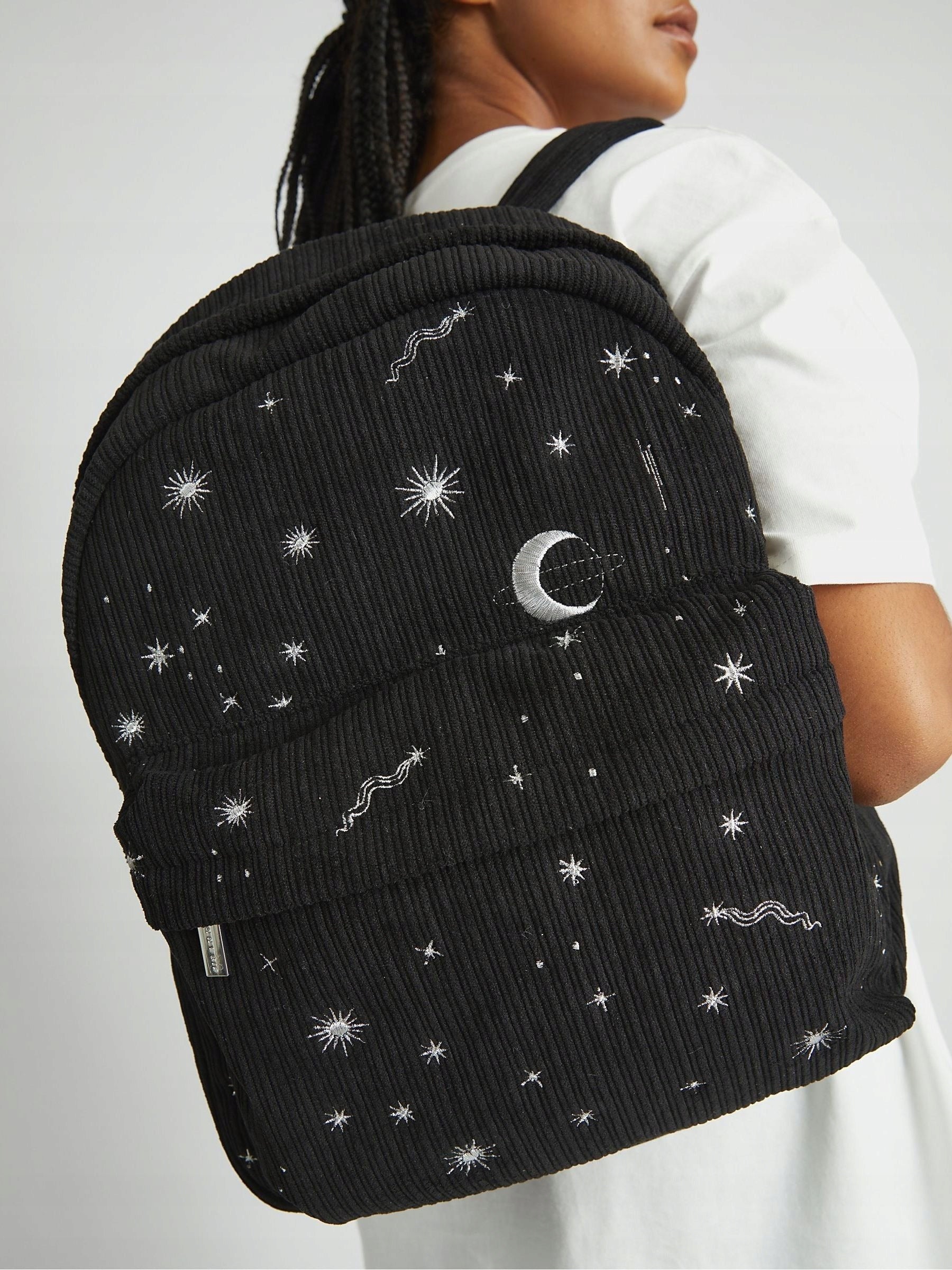 Corduroy Backpack Skinnydip Space For School Grey Women Youth Kind school