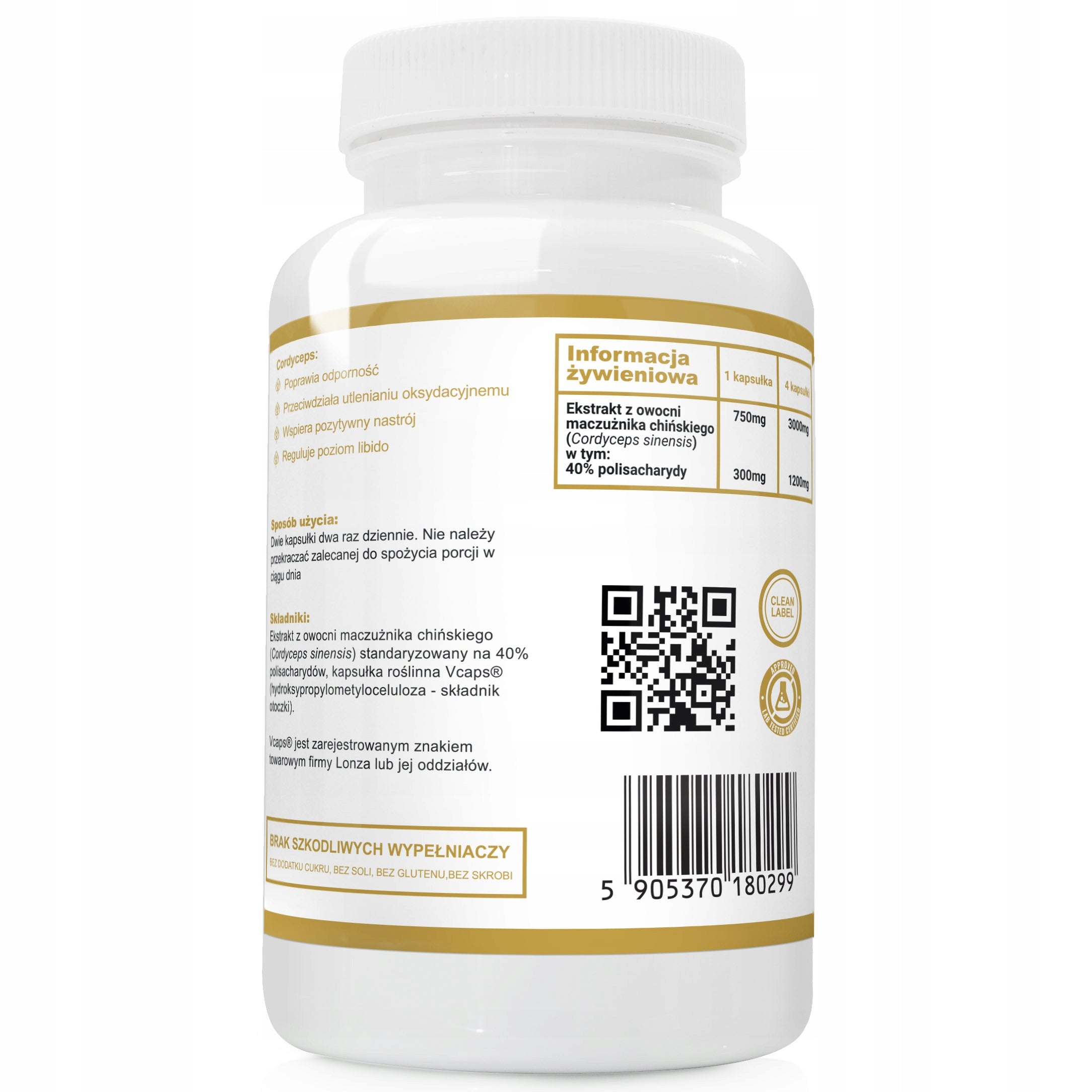 Cordyceps 750Mg Resistance More Energy Good Mood Alto Pharma 120 Kaps EAN (GTIN) 5905370180299