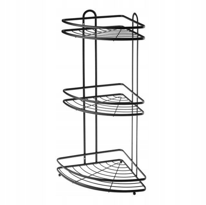 Corner Bathroom Shelf 3Pos. Black NIVES 26497 Manufacturer code 26497