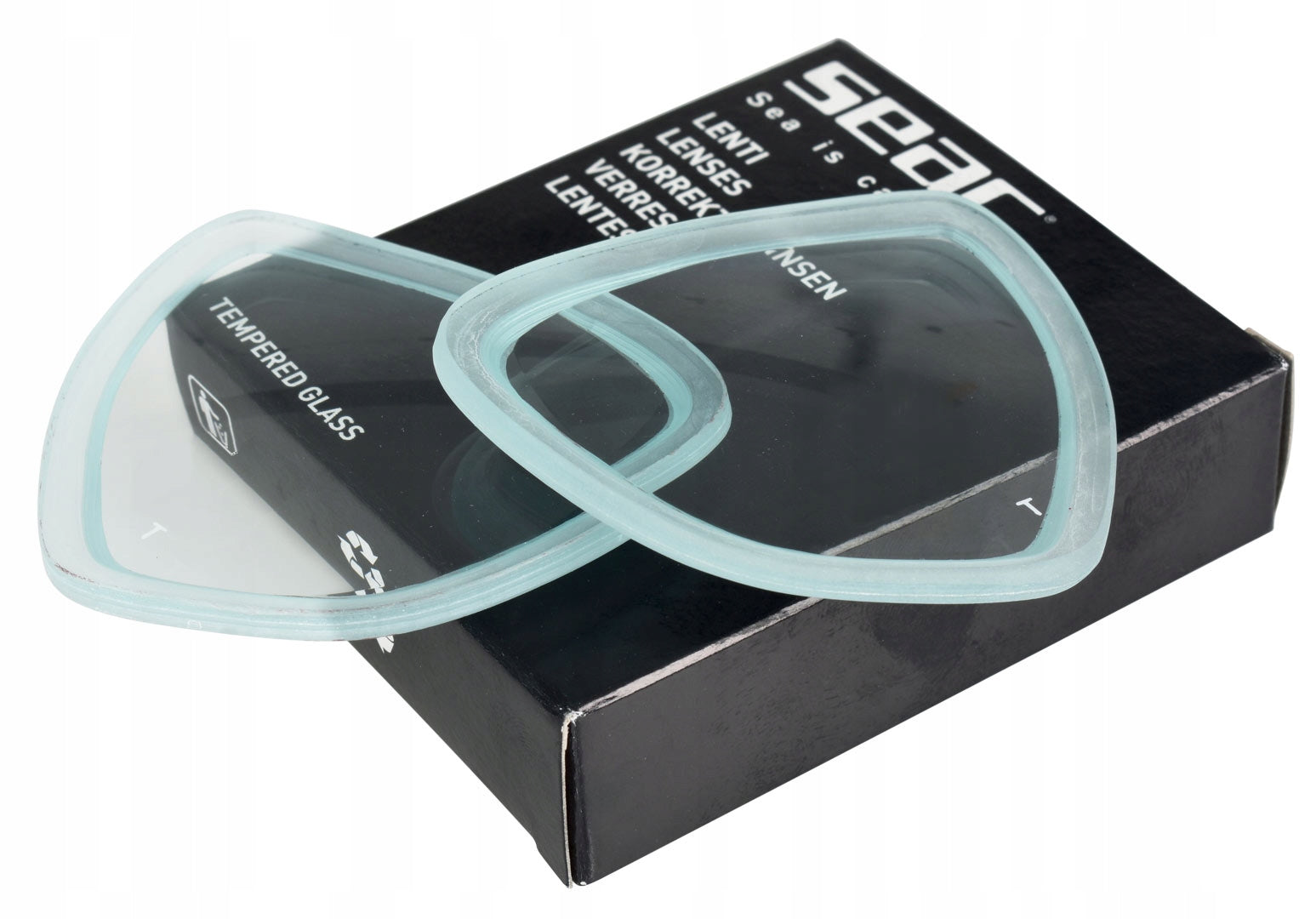 Corrective glass for mask Seac One left -3.0 D.