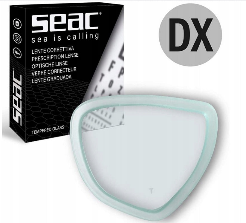 Corrective lens glass for mask Seac One tempered glass right -3.5 D