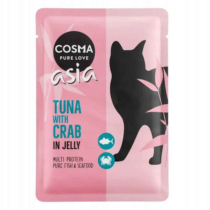 Cosma Asia Tuna Crab 6x100g Wet Cat Food Jelly Manufacturer code LA 119397 saszetki dla kota