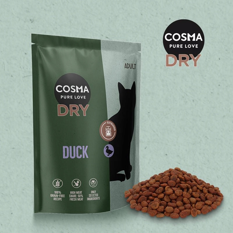 Cosma Extruded dry food, duck 400 g Brand Cosma