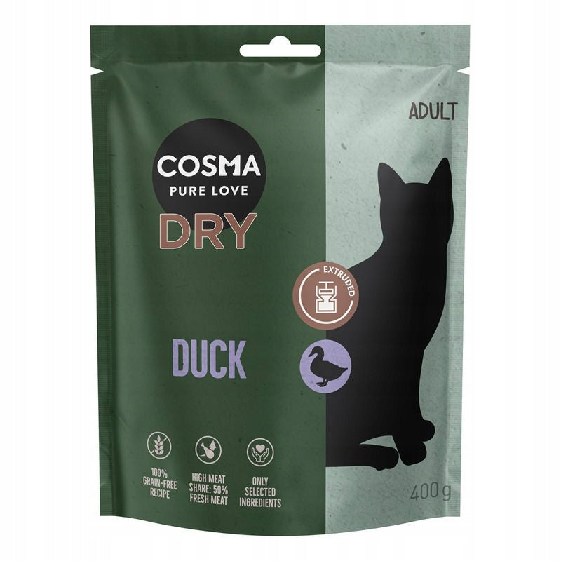Cosma Extruded dry food, duck 400 g