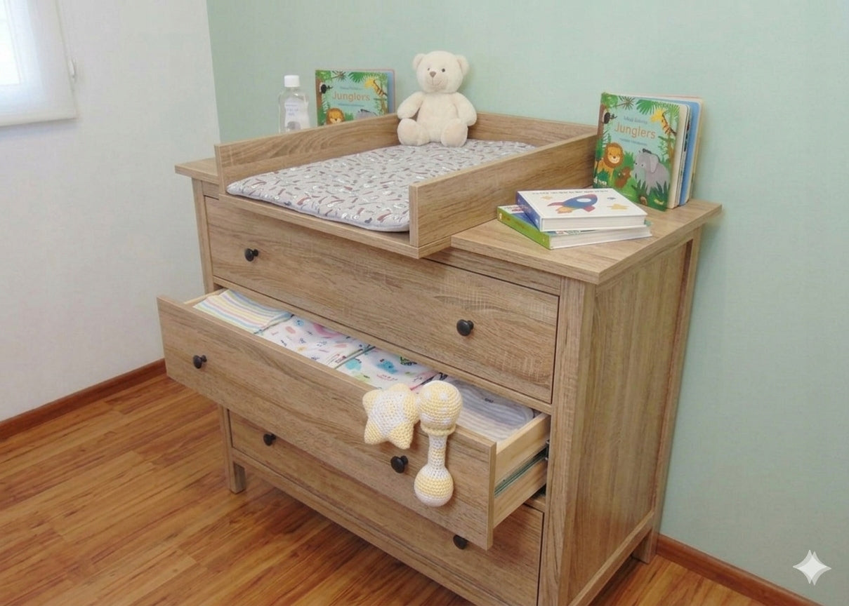 Cot changing table chest of drawers UNIVERSAL (70x50 cm) SONOMA Manufacturer code Przewijak na łóżeczko komodę SONOMA