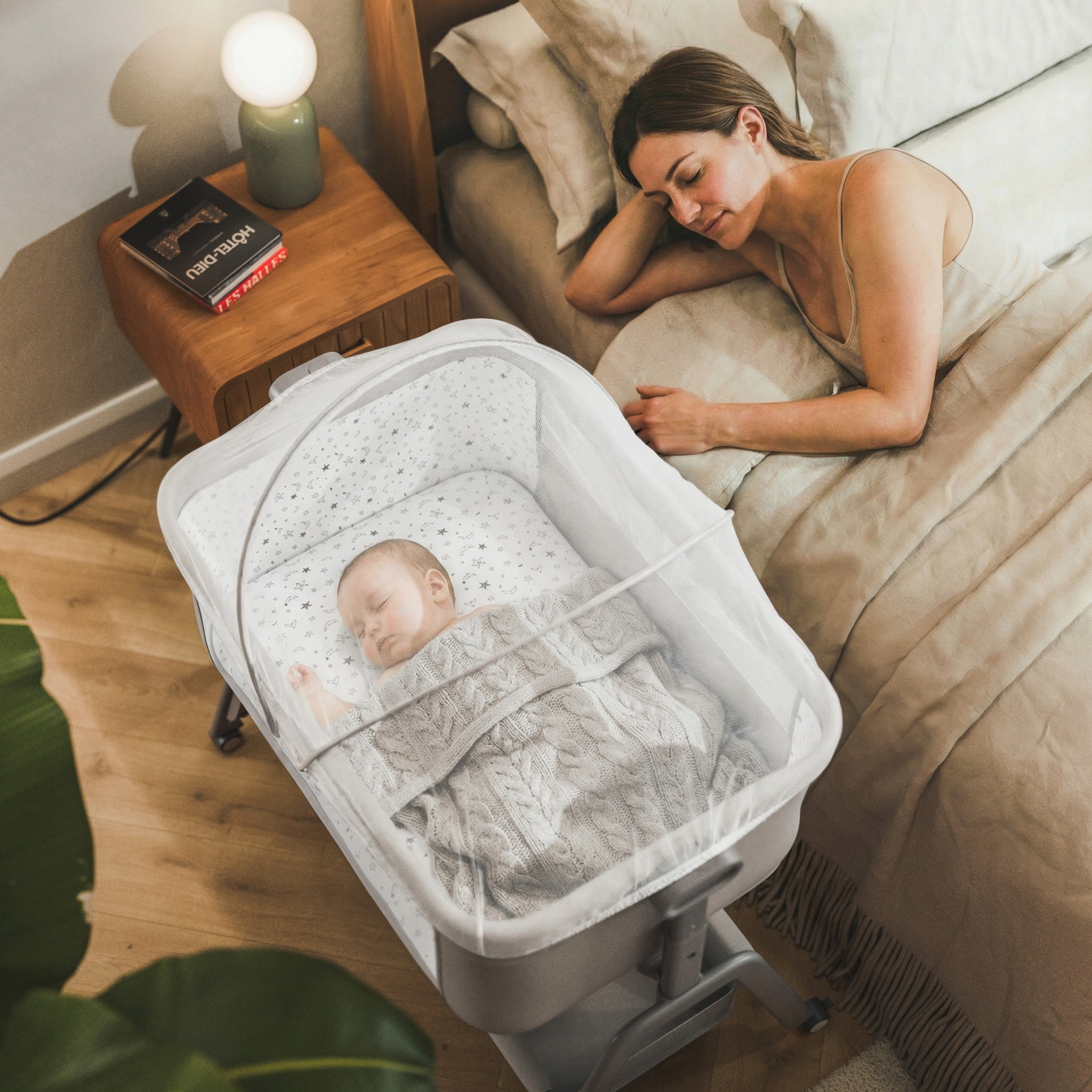 Cot for children TULANO grey baby extra bed Medical device no