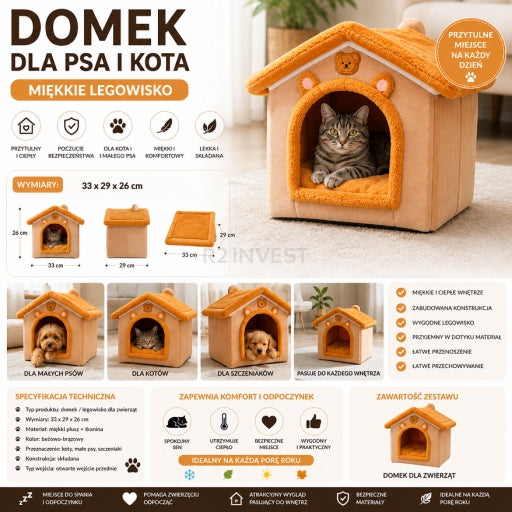 Cottage Pet Bed 33x29x26cm Packaging status original
