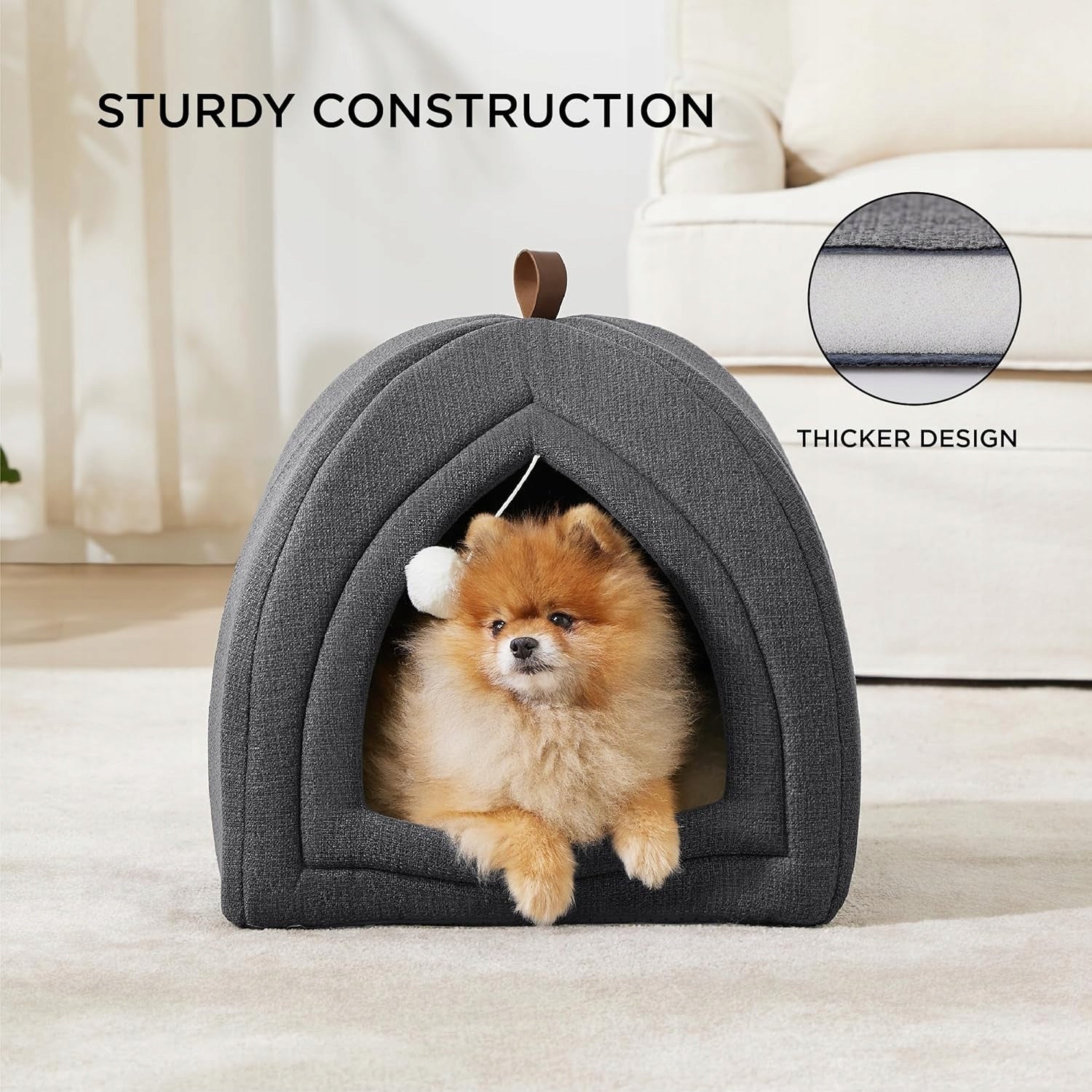 Cottage cat bed BEDSURE cave 44x44 cm dark grey Manufacturer code 9VCG