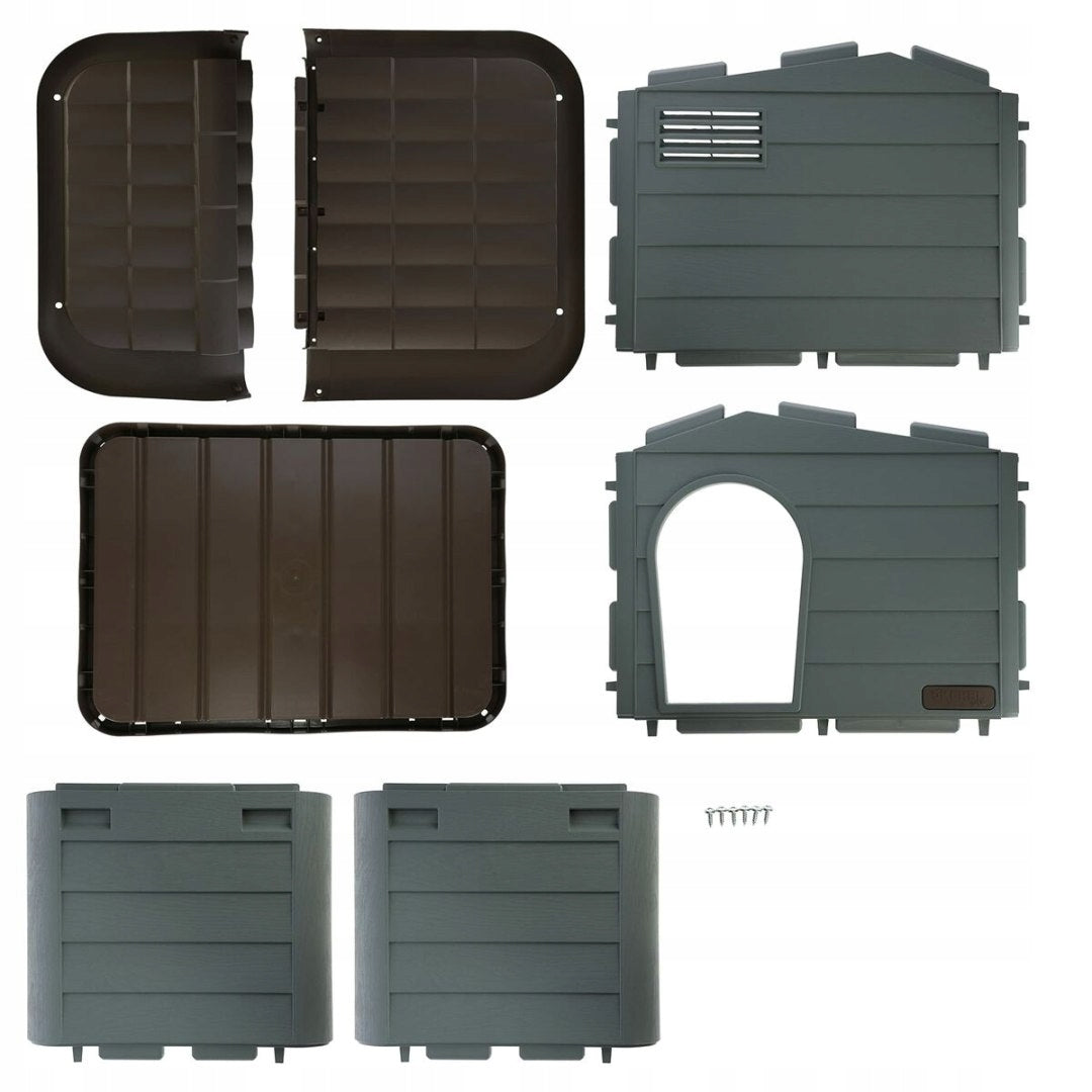 Cottage cathouse Kerbl 81341 60x51x41 cm 6266 Color gray