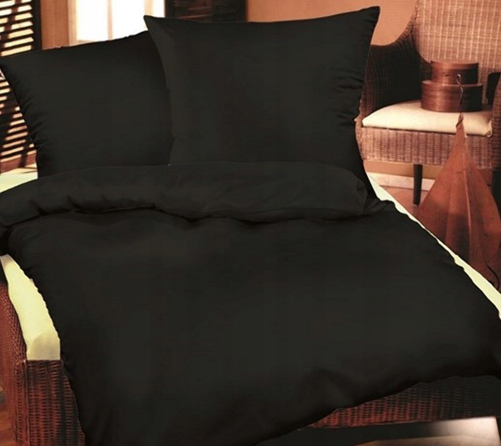 Cotton Bedding 200x220 Black Monochrome
