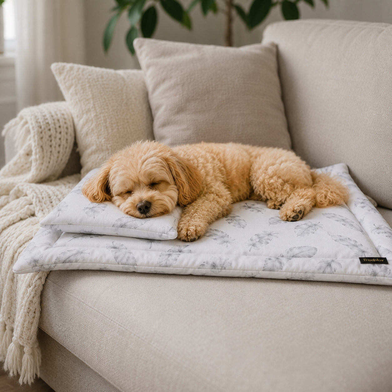 Cotton Bedding with Sofa Pillow Bed for Cat Dog Manufacturer code puszek szary