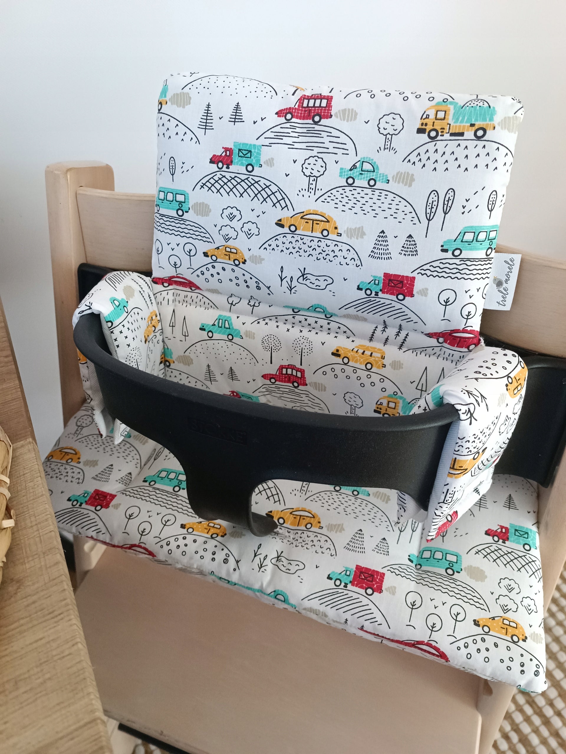 Cotton Pillows for Stokke Tripp Trapp 2in1 Car White Brand no brand