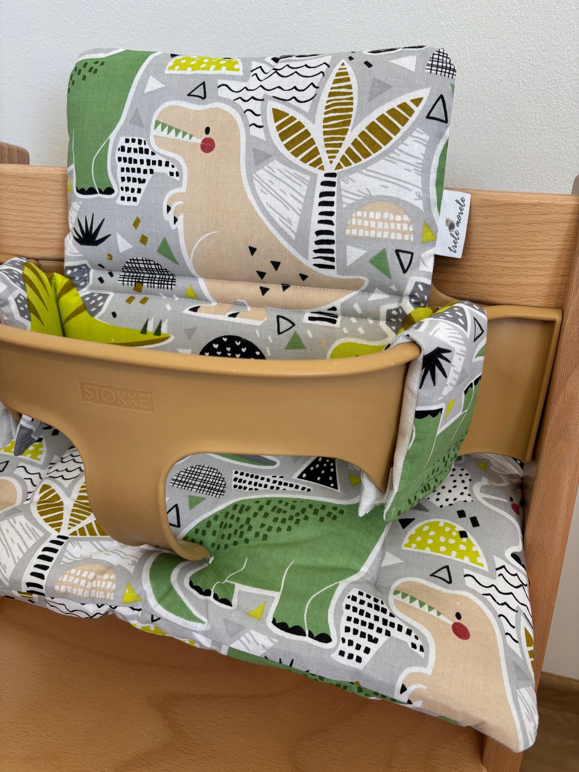 Cotton Pillows for Stokke Tripp Trapp 2in1 Green Dinosaurs EAN (GTIN) 5902138733001
