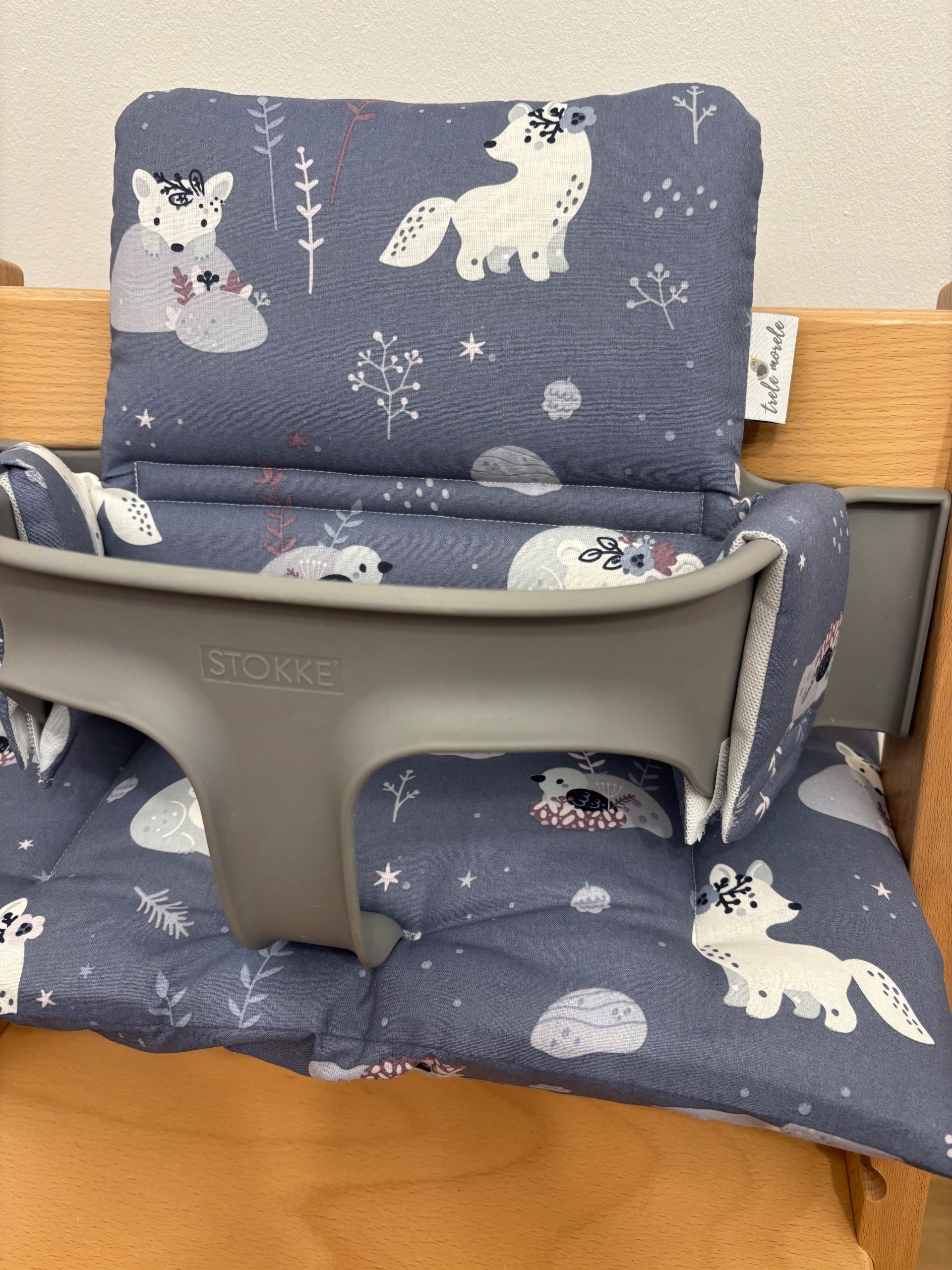 Cotton Pillows for Stokke Tripp Trapp 2in1 Grey Fox Blue Denim Brand no brand