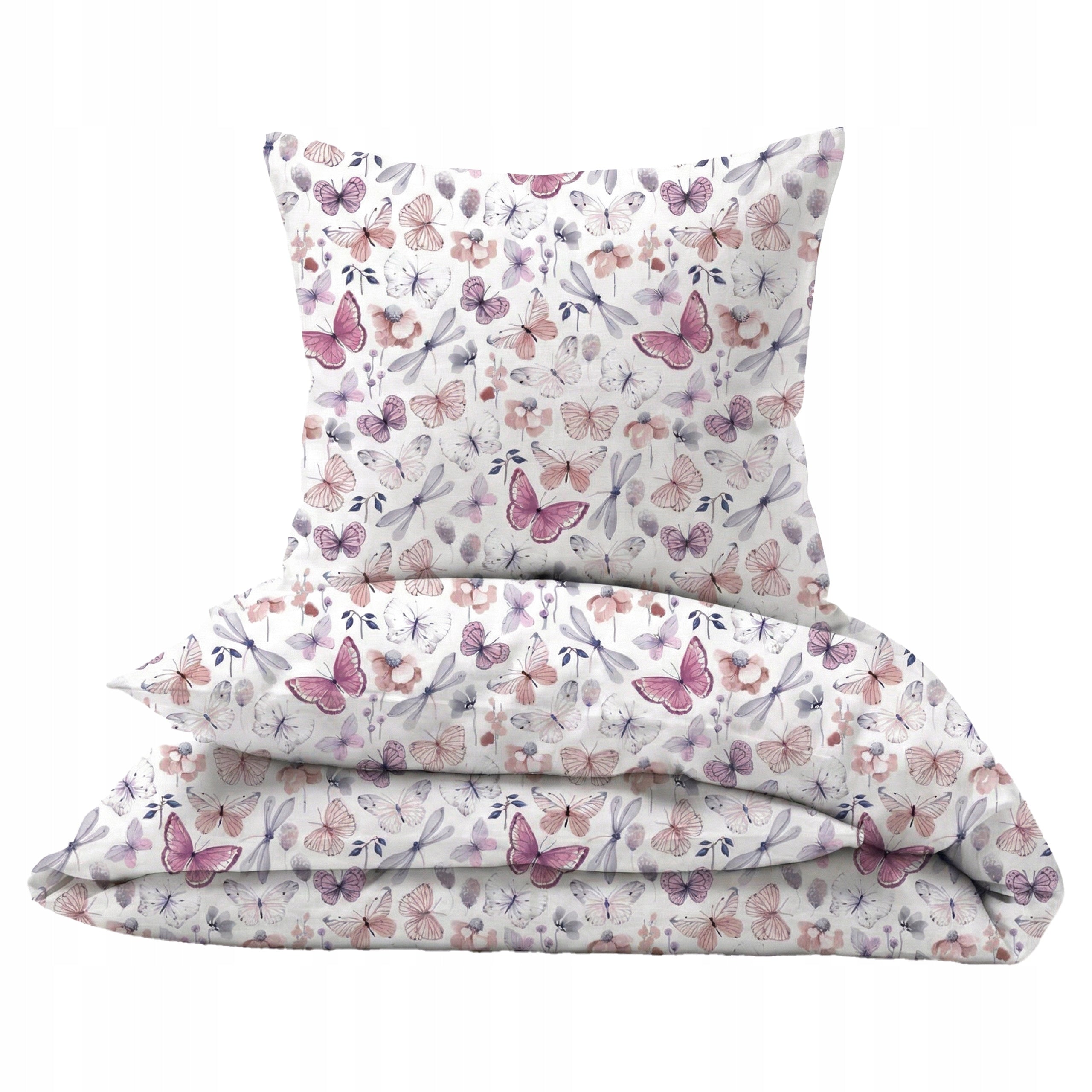 Cotton bedding 140x200 single 70x80 100% cotton butterflies 184roz