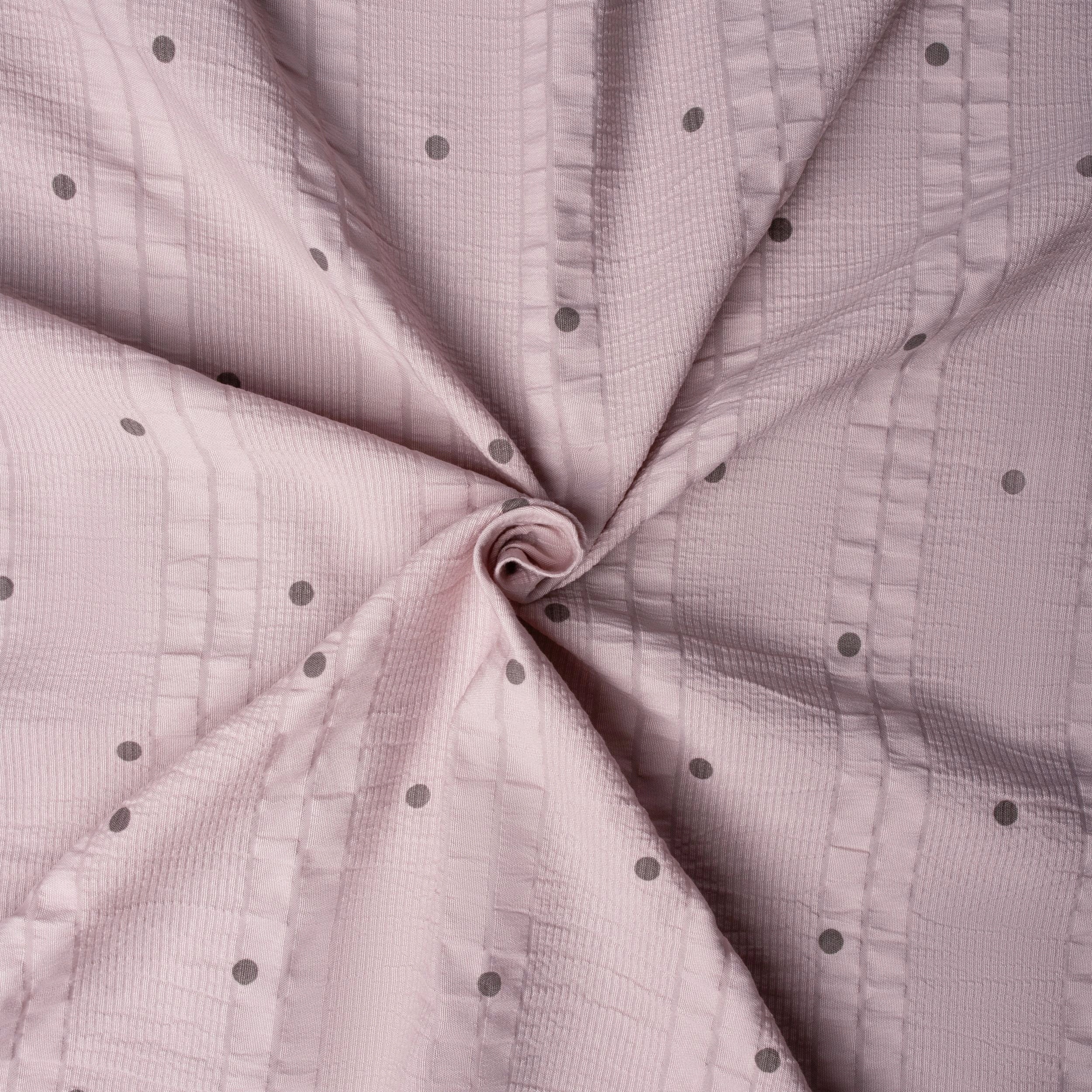 Cotton muslin bedding 180×220 cm, 4-piece, light purple with dots Manufacturer code AN-21-18-18