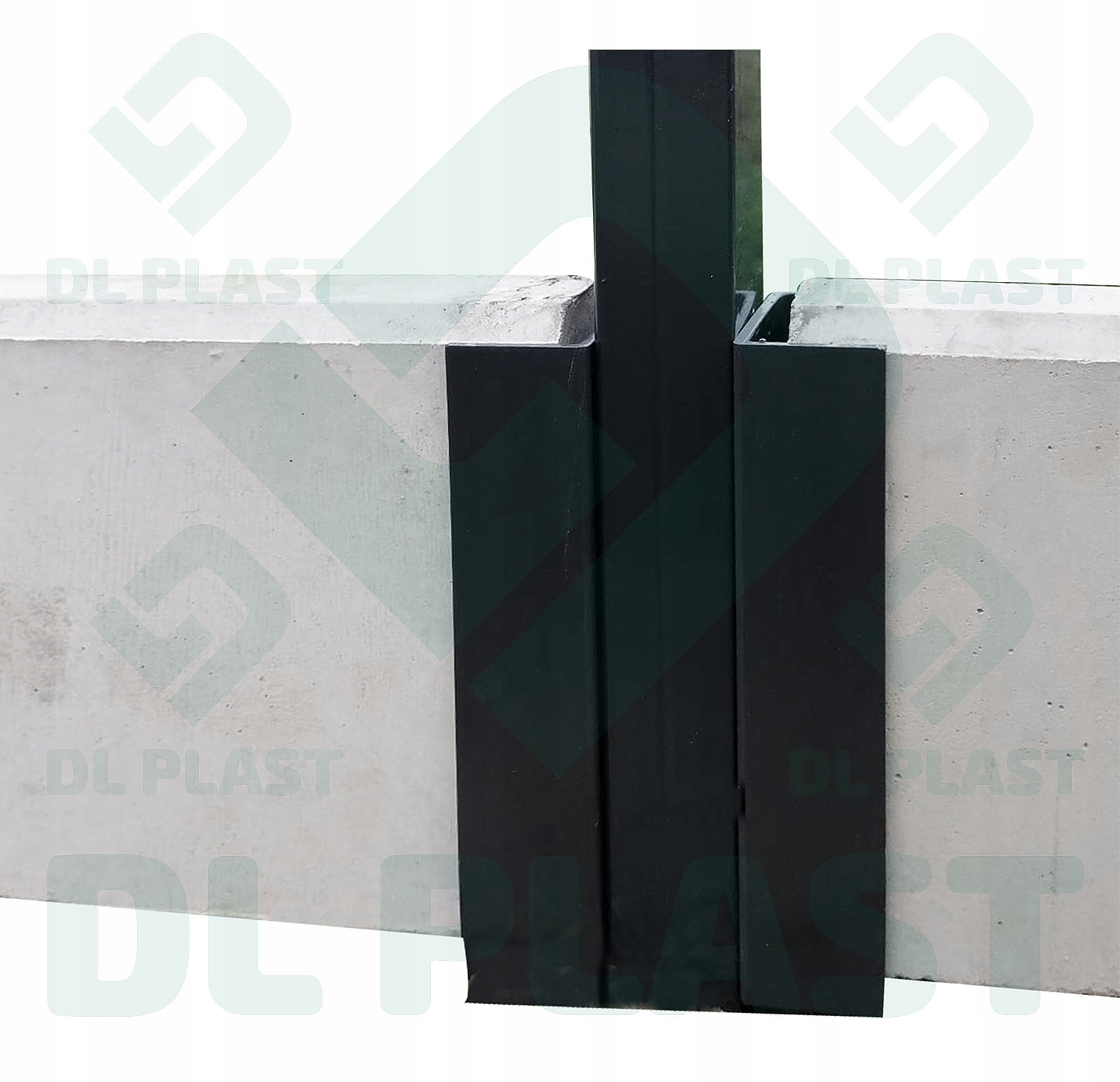 Coupler for foundation 50x250 Anthracite 7016 C-profile Create artificial PP Graphite Brand DL-Plast