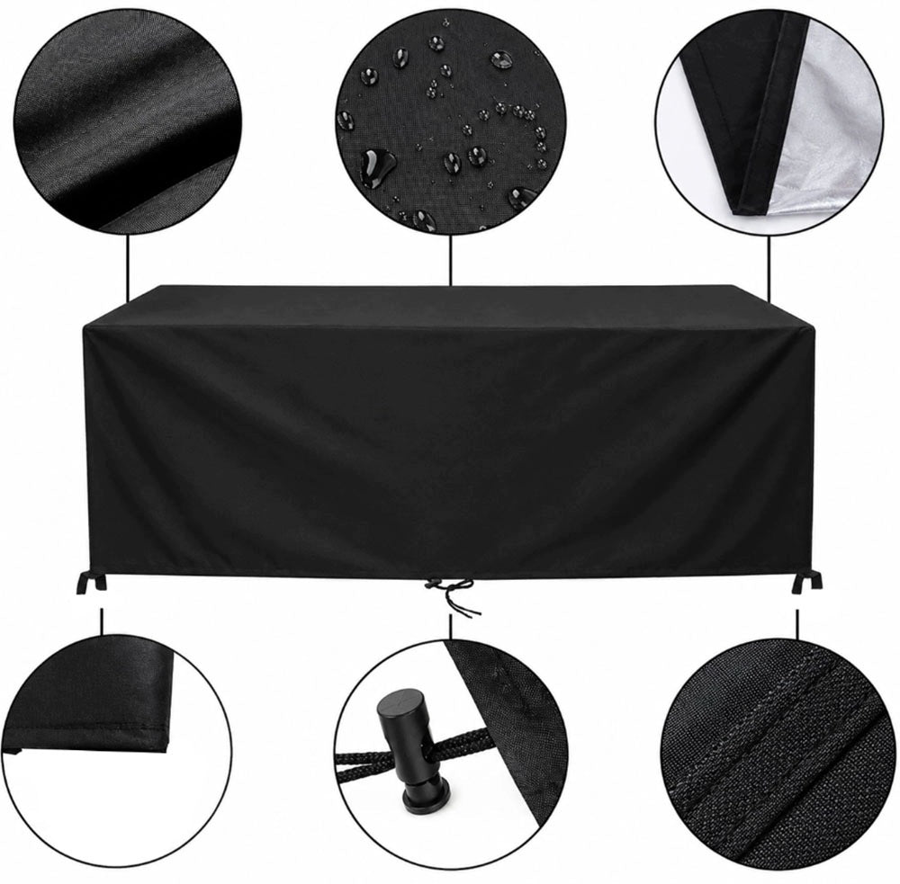 Cover Tarpaulin for Garden Furniture Waterproof Table Catering 200x160x70 Packaging status original