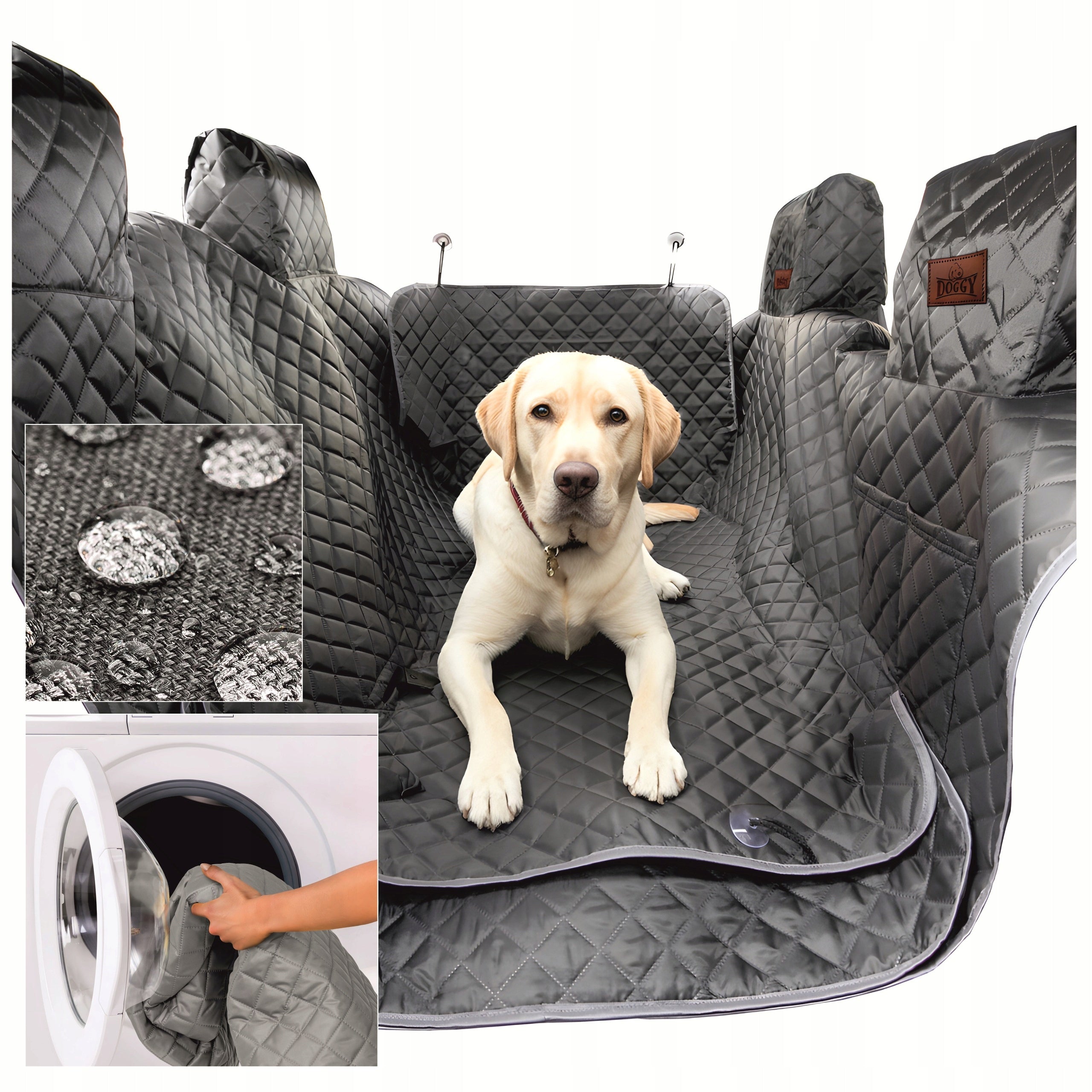 Cover car mat for dog seat 220 cm - Version with sides