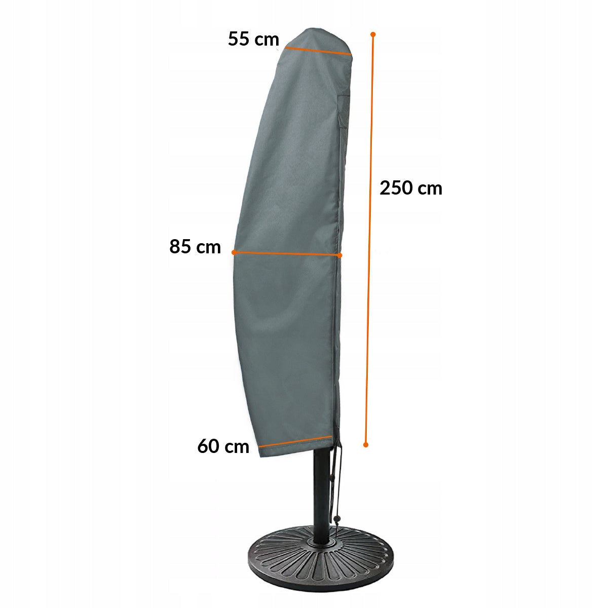 Cover for Garden Umbrella with Mast up to 3,5m Waterproof Protective 250x85 Product width 85 cm