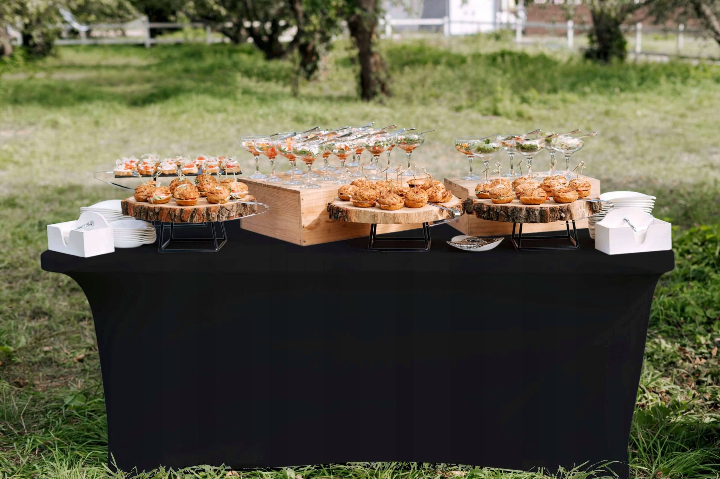 Cover for catering table BLACK 180cm M034 Manufacturer eHokery