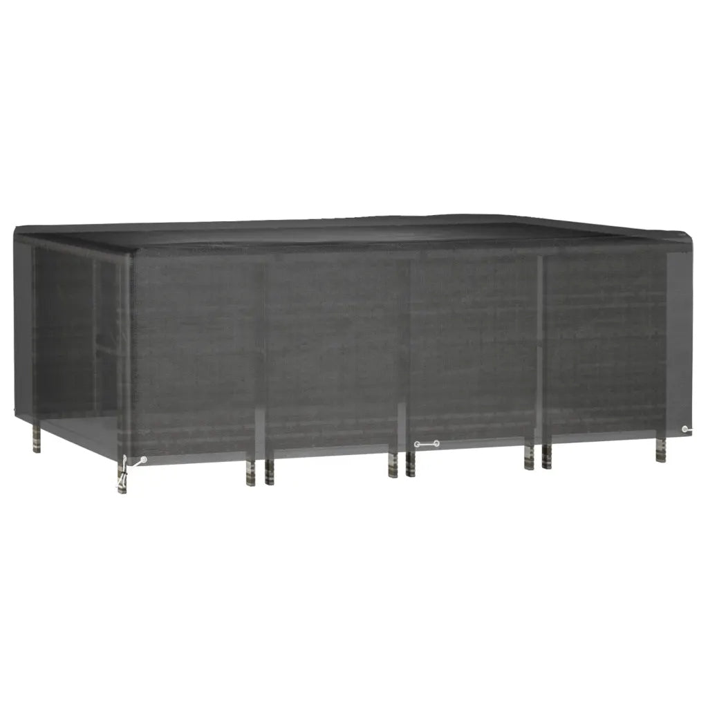 Cover for garden furniture, 12 meshes, 240x180x80 cm, rectangle Length 240 cm