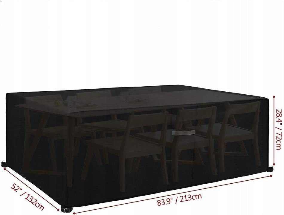 Cover for garden furniture Dokon 213x132x72 cm 600D Length 213 cm