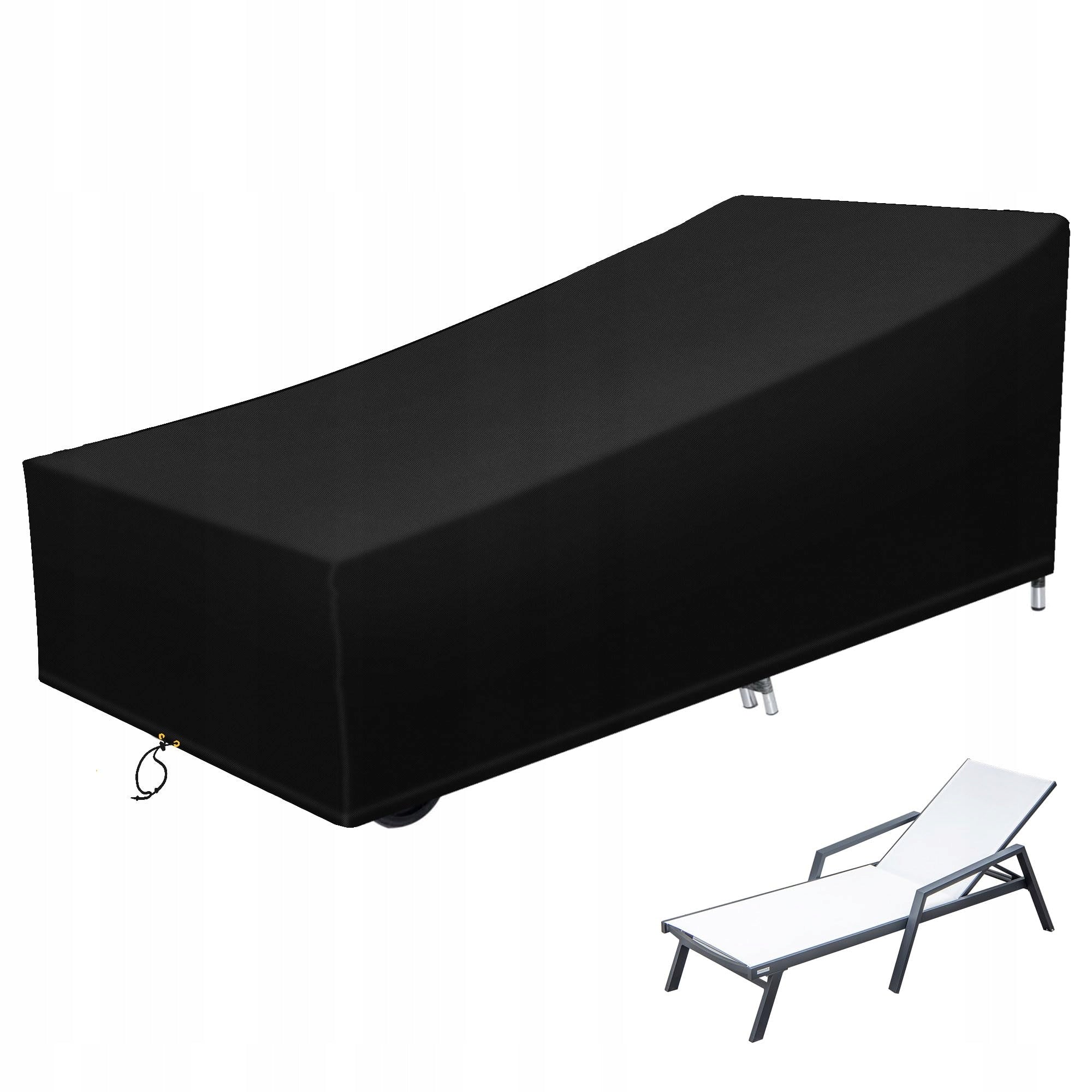 Cover for garden sun lounger 220×80×35/55 cm - waterproof, UV, windproof
