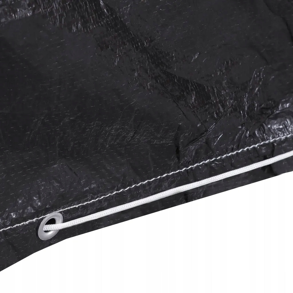 Cover for garden swing, 6 meshes, 185x117x170 cm Color black