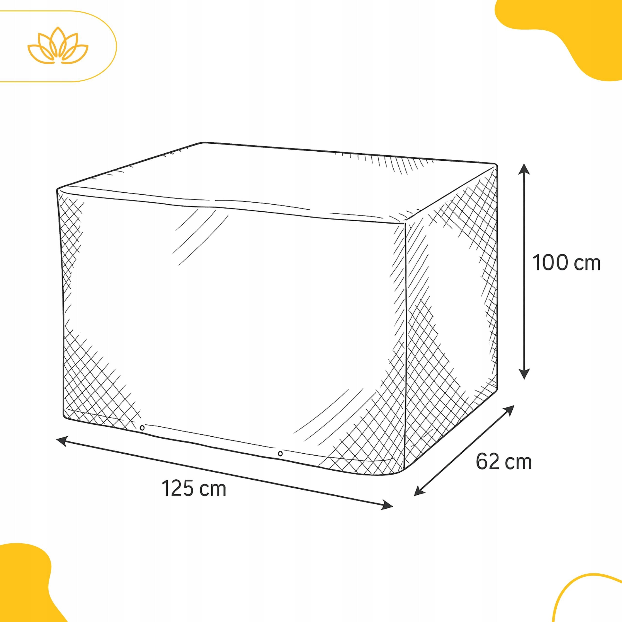 Cover garden furniture Balcony Keter Rosario 125x60x100 + Bag Drawstring Packaging status original