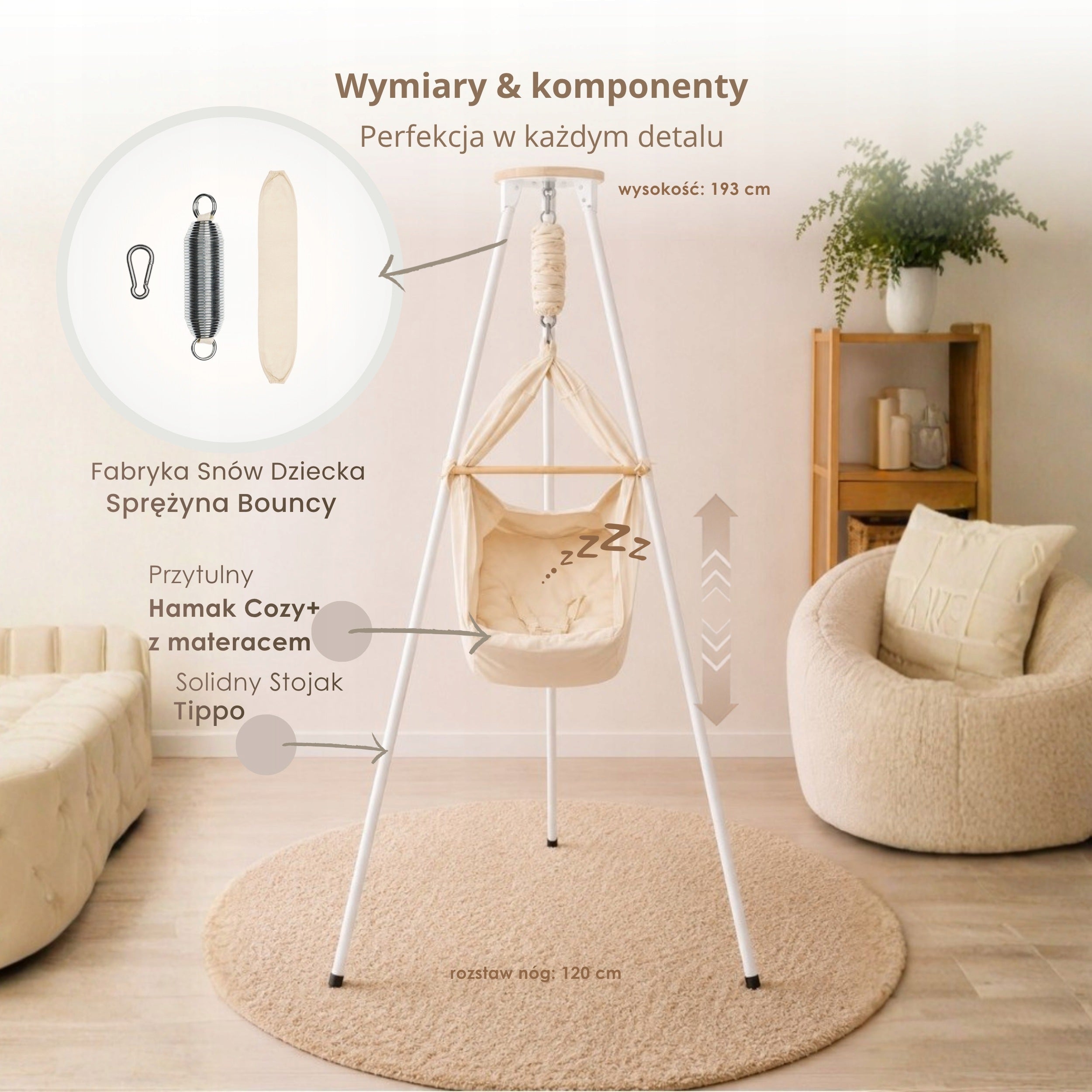 Cradle, Hammock, Rocker for children and babies Petidor Classic Packaging status original