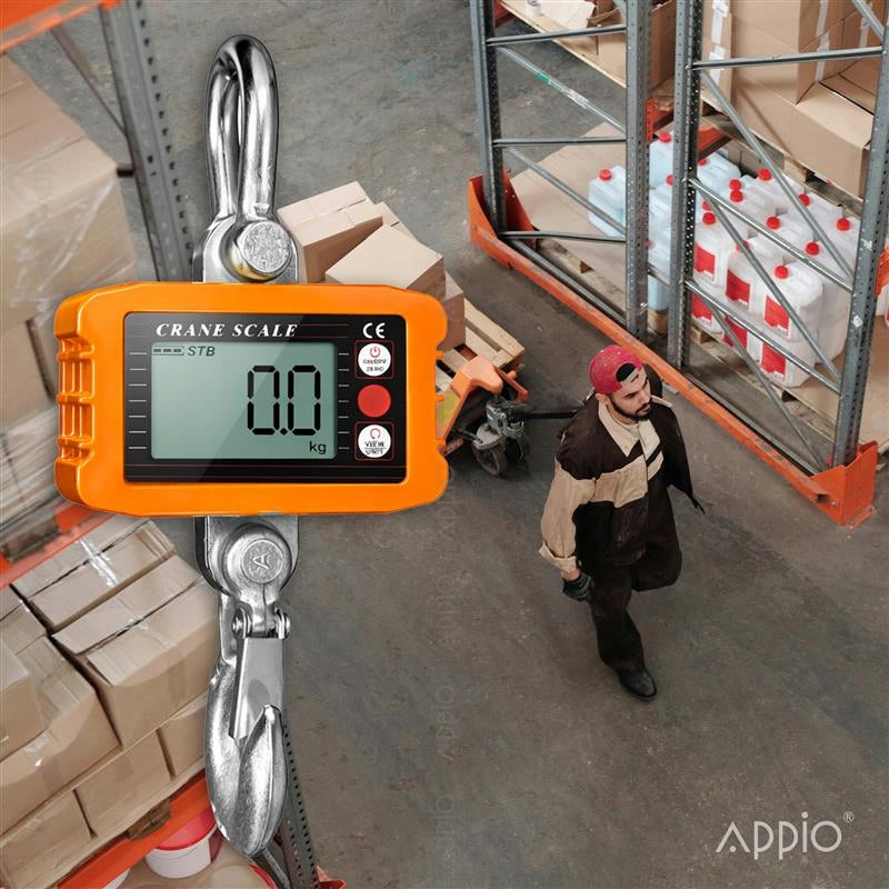 Crane Hook Scale 1000KG 1T Electronic Storage Hanging Agricultural Remote Control Packaging status original