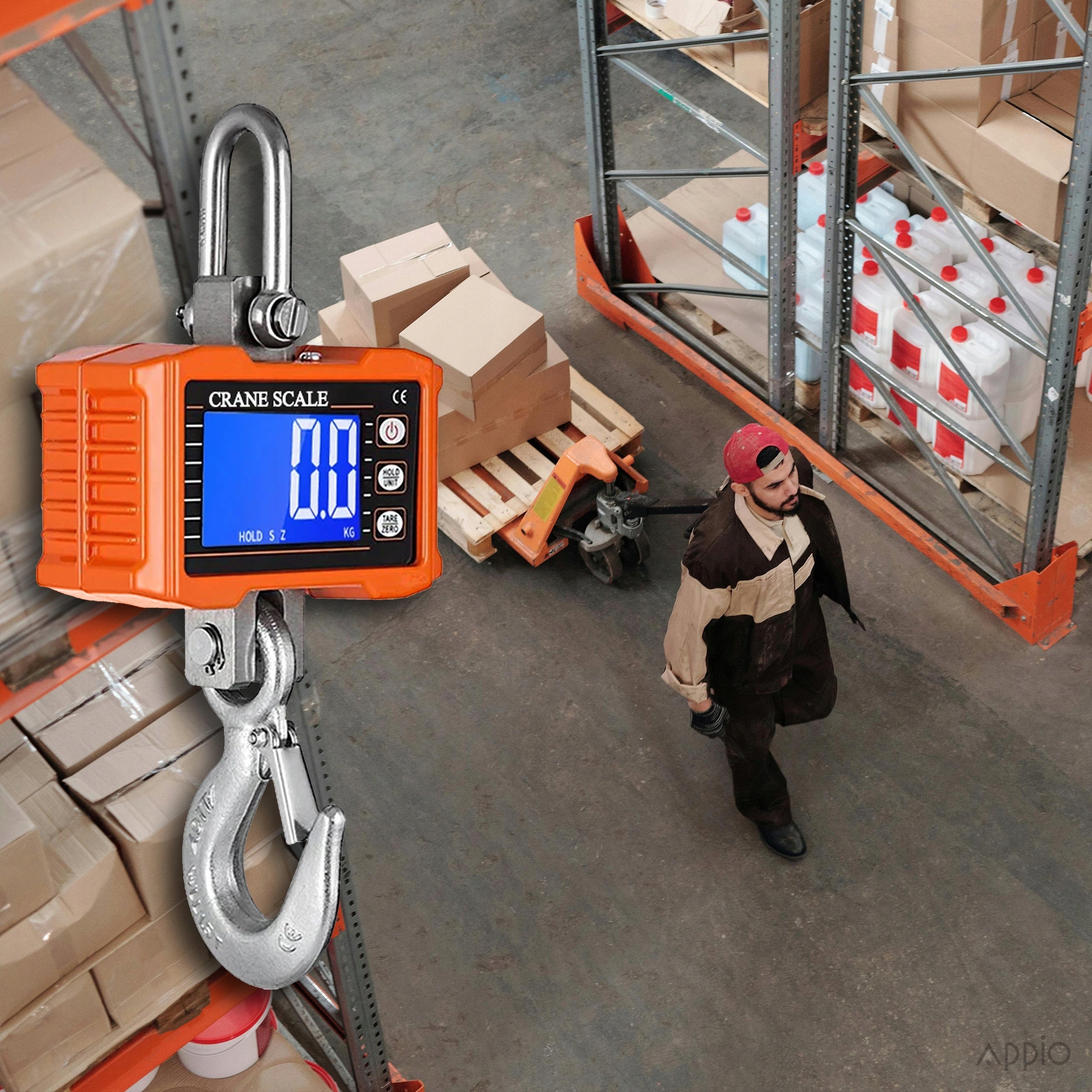 Crane Hook Scale 1000KG 1T Electronic Warehouse Hanging Agricultural Remote Control Brand no brand