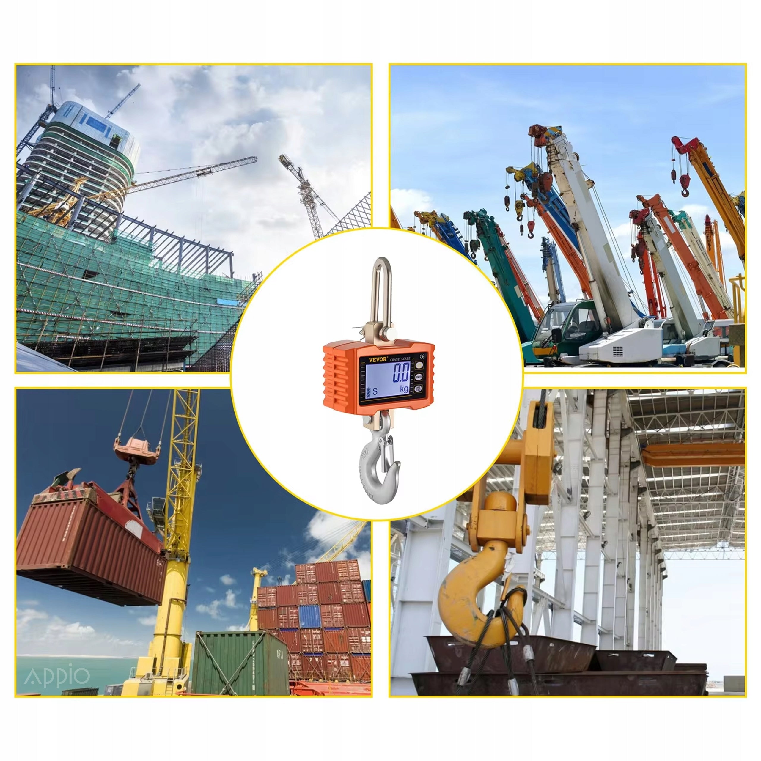 Crane Hook Scale 1000KG 1T Electronic Warehouse Hanging Agricultural Remote Control Manufacturer code 604319579