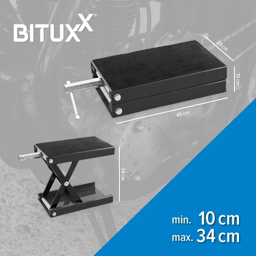 Crank scissor lift for motorcycle 450kg graphite Manufacturer Bituxx