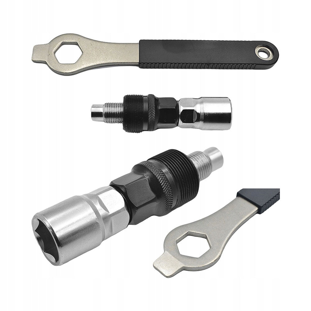 Crank wrench removal bicycle crank puller with steel handle strong